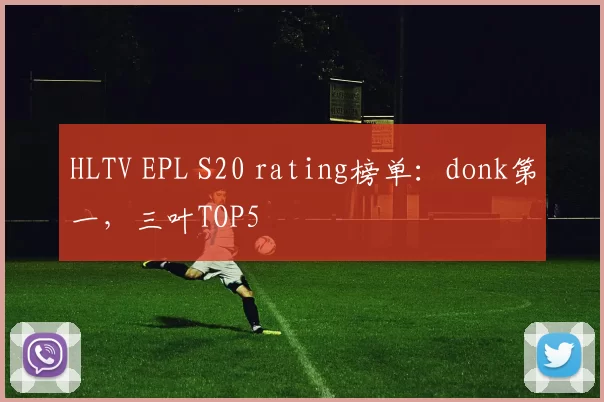 HLTV EPL S20 rating榜单：donk第一，三叶TOP5